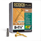 Deck Plus - 48410 - No. 8 x 1-1/4 in. L Star Flat Head Exterior Deck Screws 1 lb.