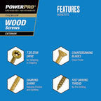 Hillman - 48613 - Power Pro No. 10 x 3 in. L Star Flat Head Exterior Deck Screws 5 lb.