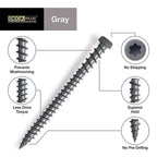 Deck Plus - 48442 - No. 10 x 3 in. L Star Flat Head Composite Deck Screws 1 lb.
