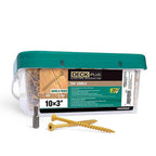 Deck Plus - 49326 - No. 10 x 3 in. L Star Flat Head Exterior Deck Screws - 800/Pack