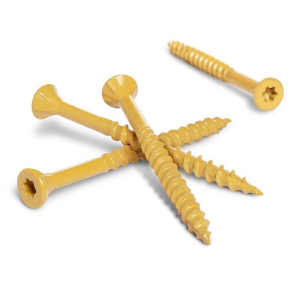 Deck Plus - 49326 - No. 10 x 3 in. L Star Flat Head Exterior Deck Screws - 800/Pack