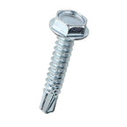 Teks - 21328 - No. 10 x 1 in. L Hex Washer Head Zinc-Plated Steel Sheet Metal Screws - 140/Pack