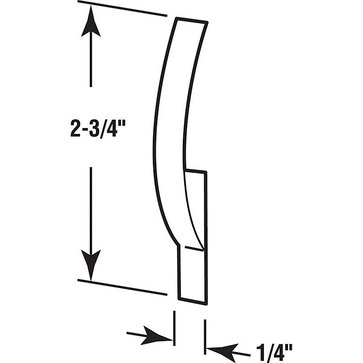 Prime-Line - PL14630 - Steel 1/4 in. W x 2-3/4 in. L Window Frame Fasteners - 1/Pack