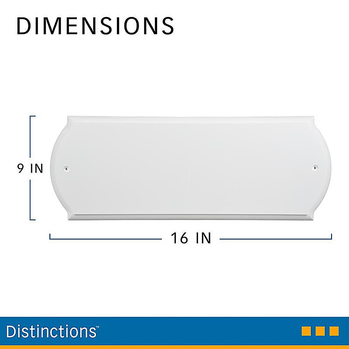 Hillman - 848711 - White Wood Paintable Address Plate