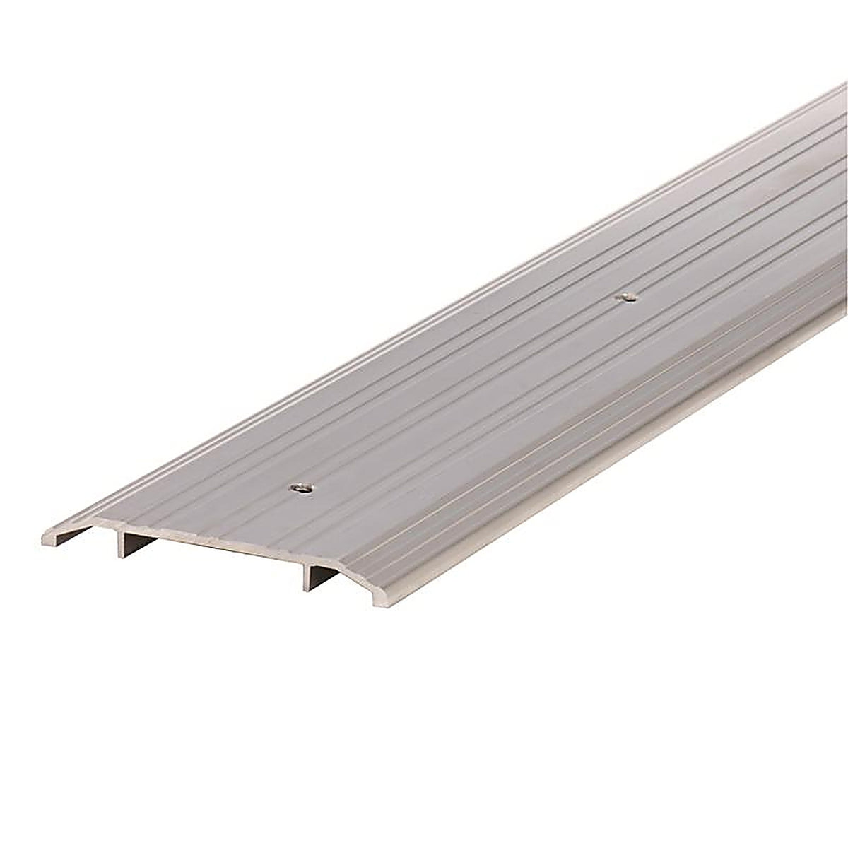 M-D - 11502 - 0.5 H x 4 in. W x 36 in. L Mill Aluminum Fluted Top Threshold Silver