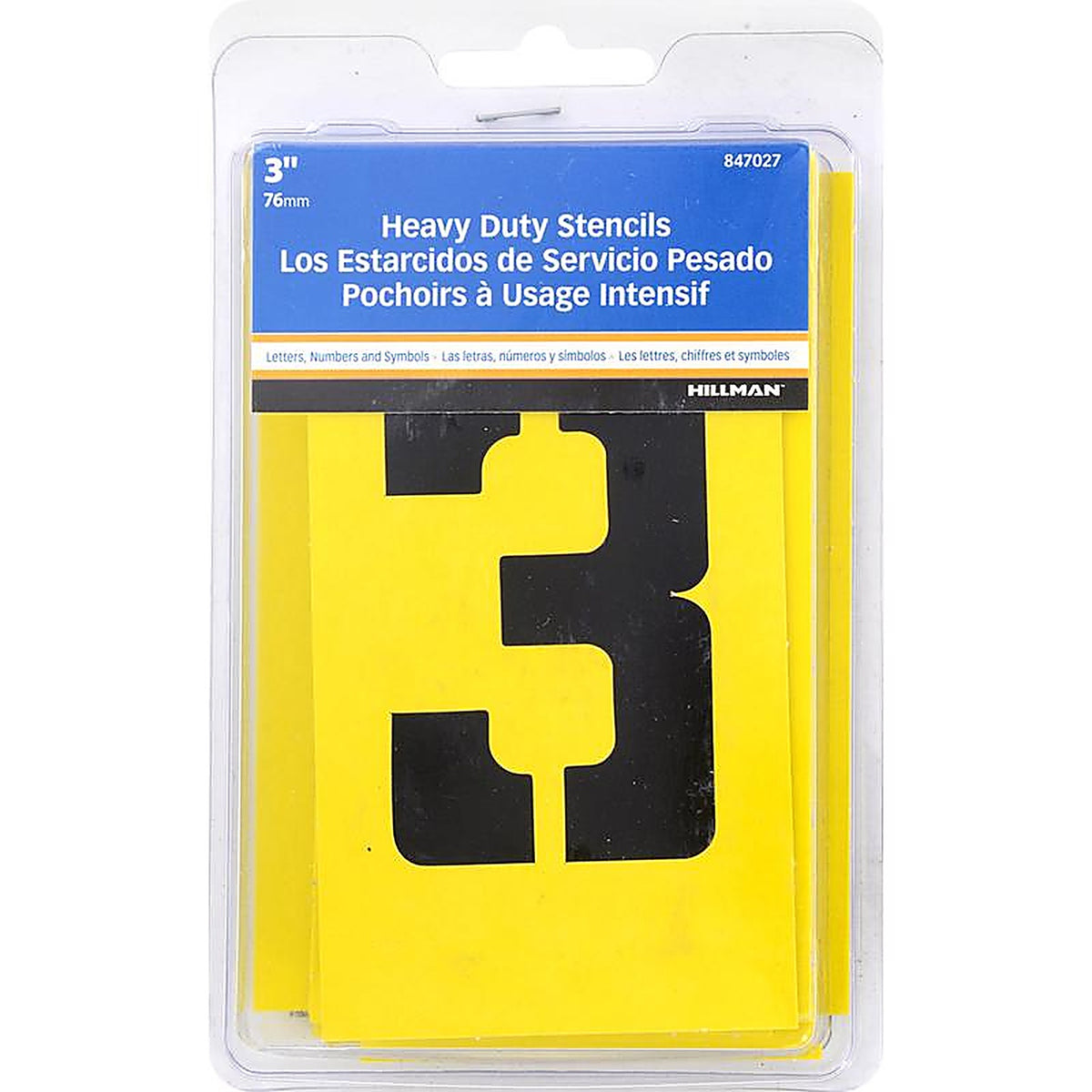 Hillman - 847027 - 3 in. L Heavy Duty Stencil Kit
