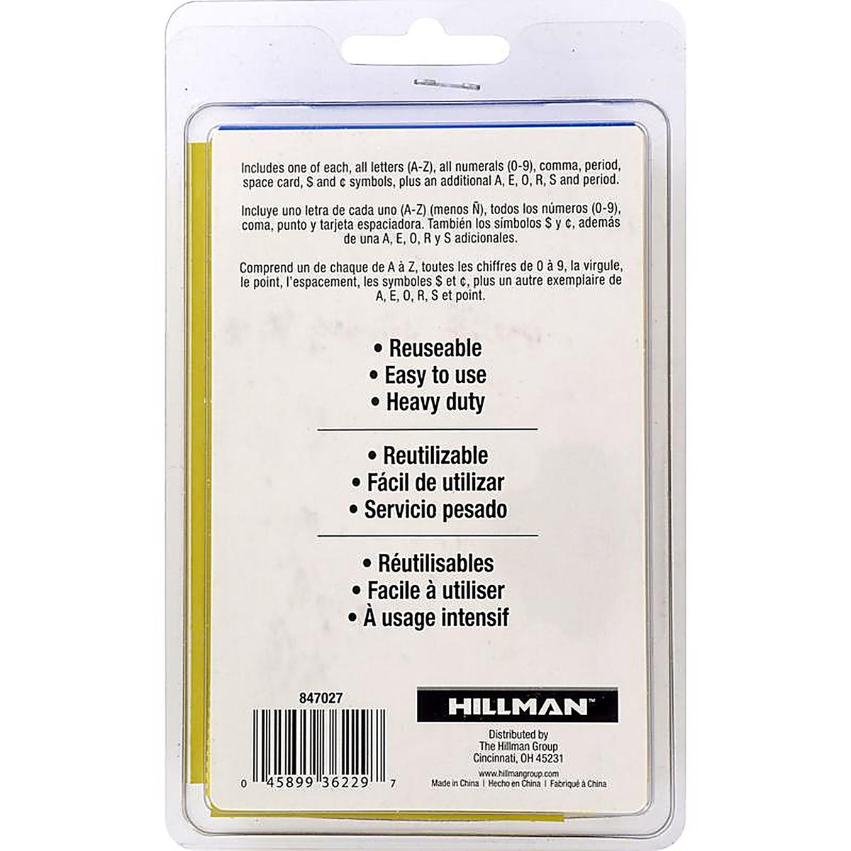 Hillman - 847027 - 3 in. L Heavy Duty Stencil Kit