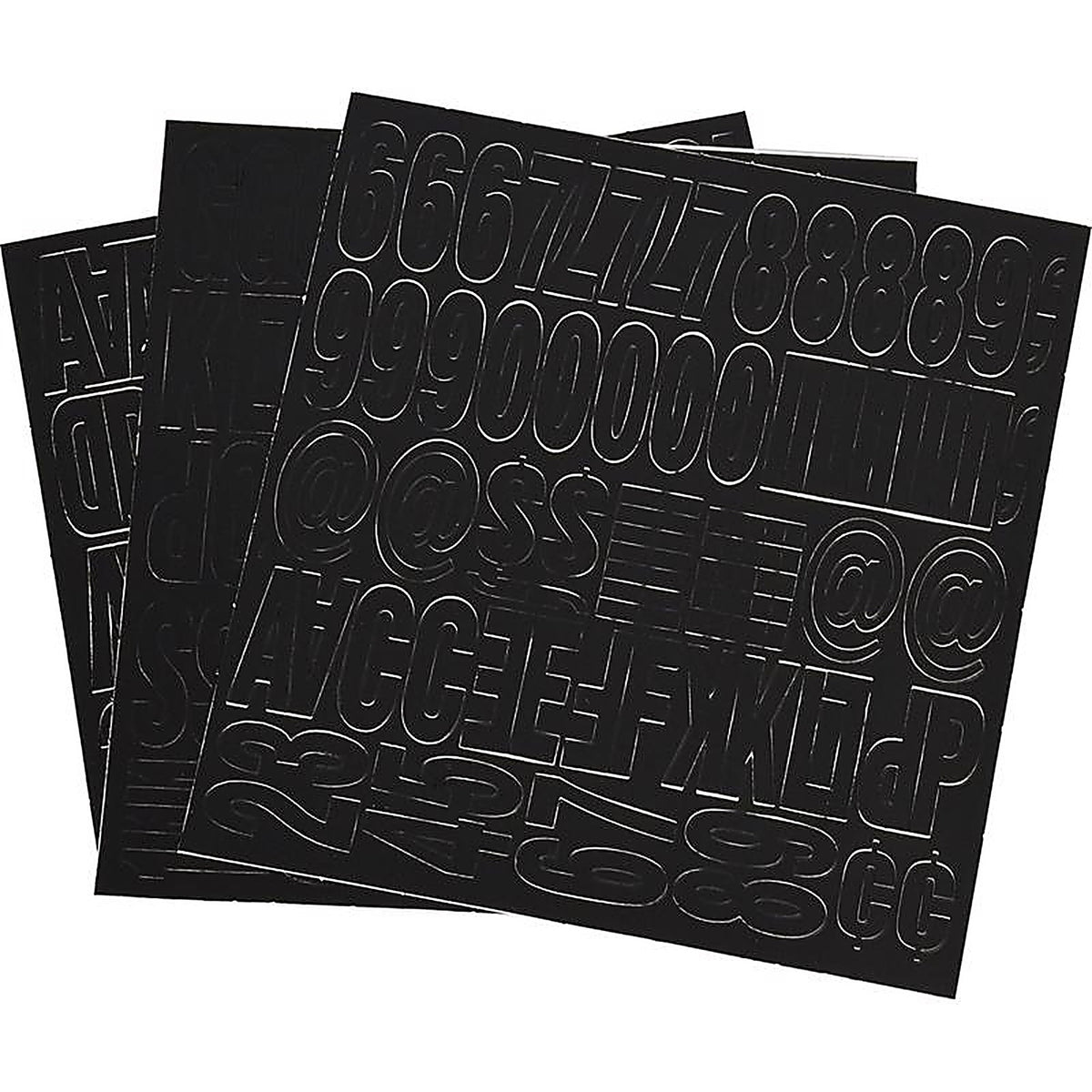 Hillman - 847212 - 1 in. Black Vinyl Self-Adhesive Letter and Number Set 0-9, A-Z 228/pc.
