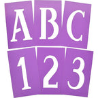 Hillman - 840247 - 6 in. Card Stock Serif Stencil Set - 1/Pack
