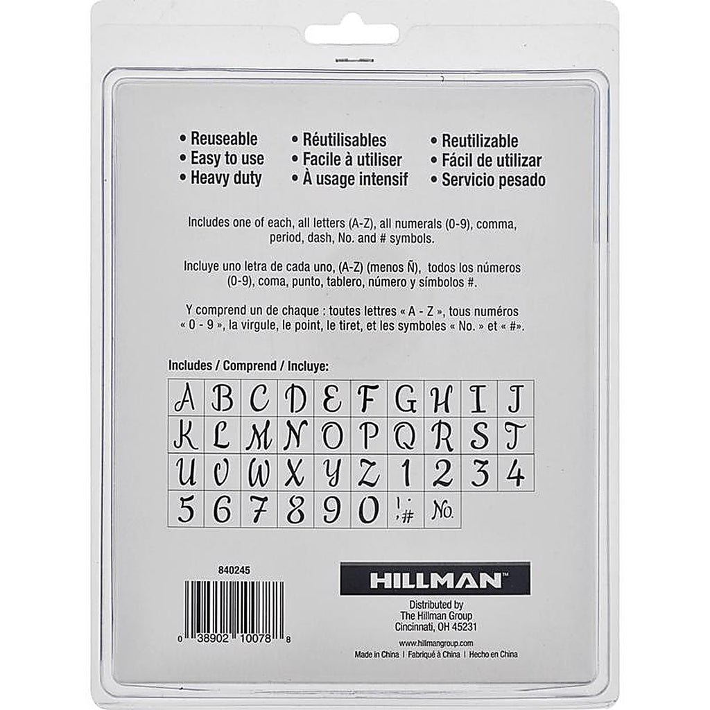 Hillman - 840245 - 6 in. Card Stock Decor Stencil Set 38/Pack