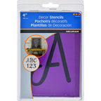 Hillman - 840244 - 4 in. Card Stock Decor Stencil Set 38/Pack