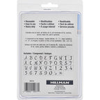 Hillman - 840244 - 4 in. Card Stock Decor Stencil Set 38/Pack