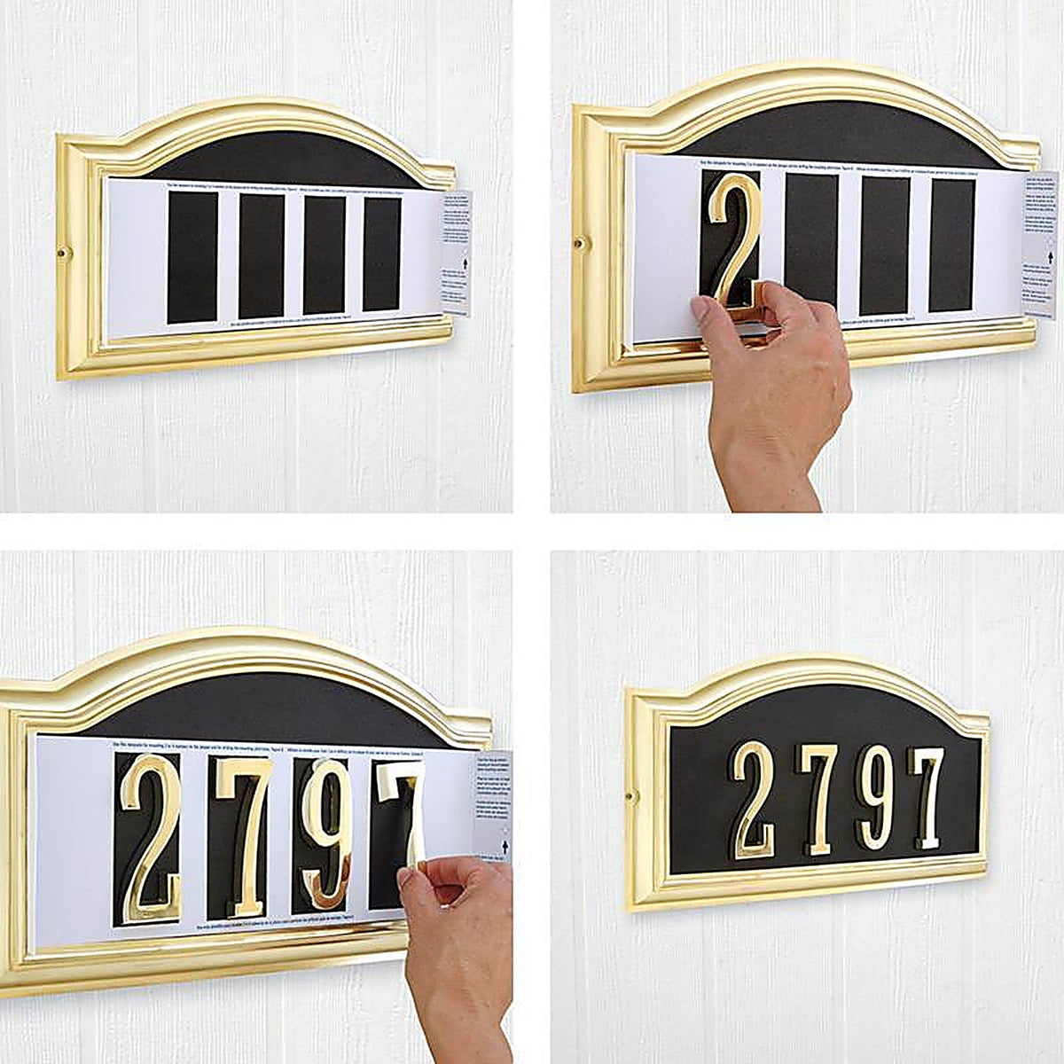 Hillman - 843253 - Distinctions Gloss Die-Cast Zinc Rectangle Address Plate