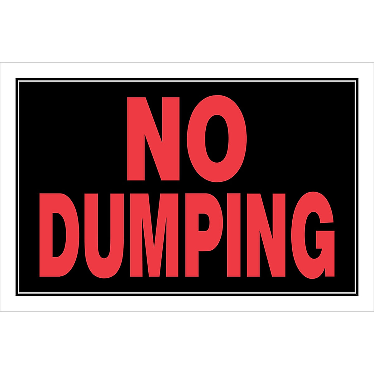 Hillman - 839900 - English Black Caution Sign 8 in. H x 12 in. W