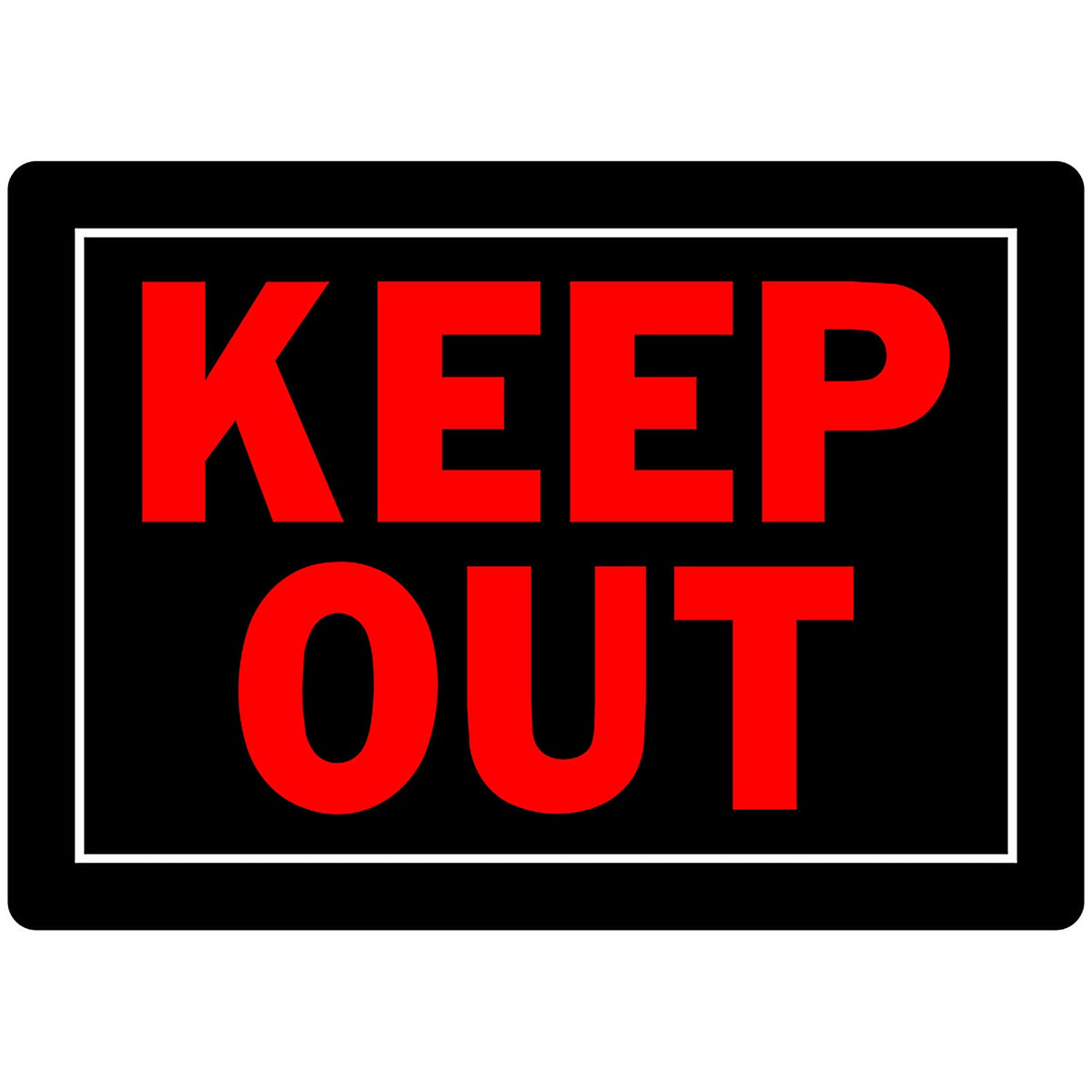 Hillman - 840139 - English Black Do Not Enter Sign 10 in. H x 14 in. W