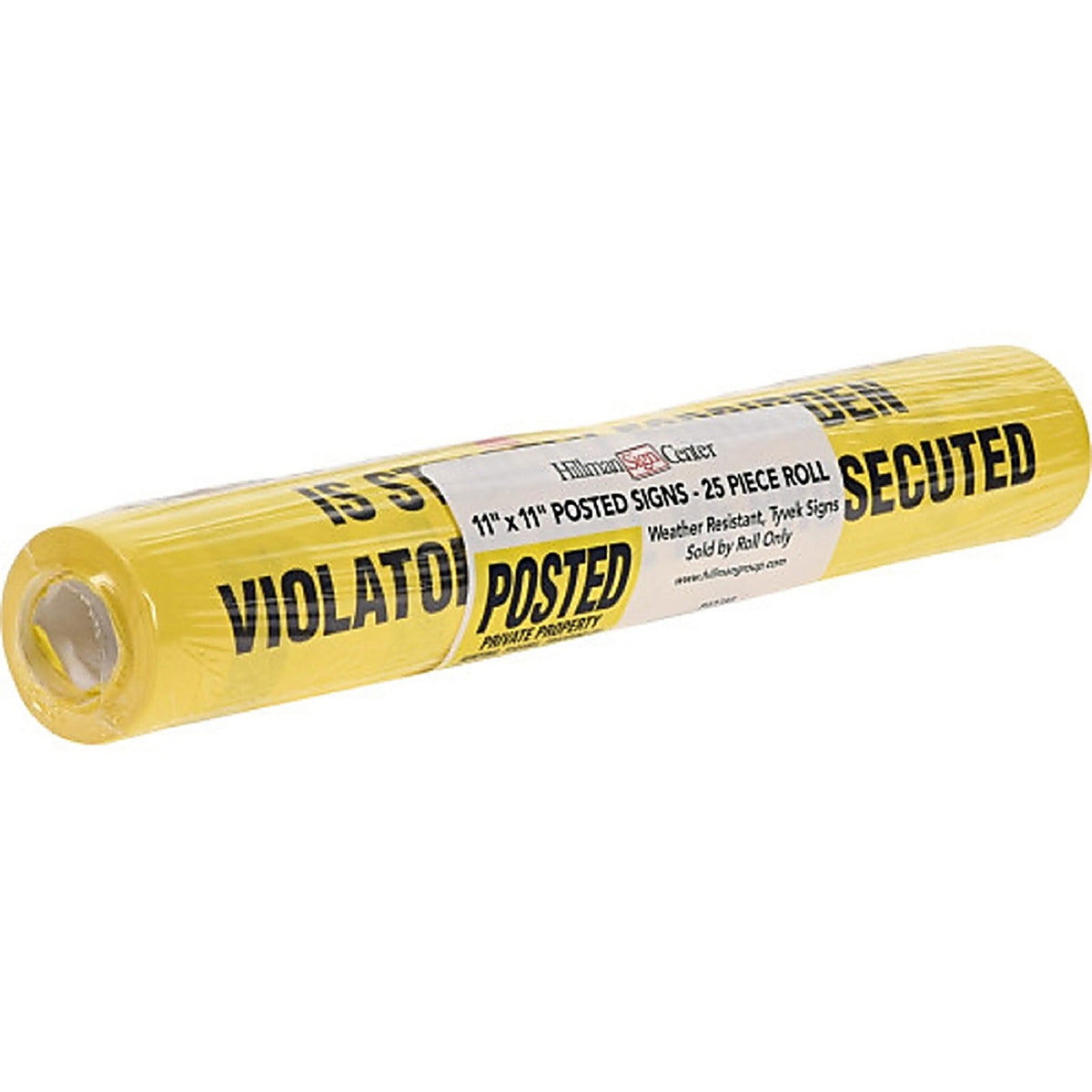 Hillman - 843388 - English Yellow No Trespassing Sign 11 in. H x 11 in. W