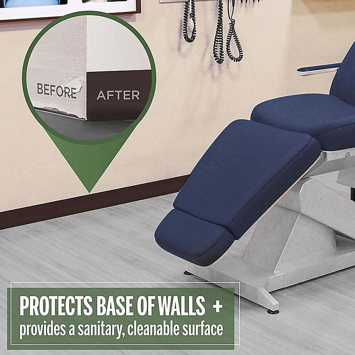 M-D - 75465 - 4 in. H X 120 ft. L Prefinished Brown Vinyl Wall Base