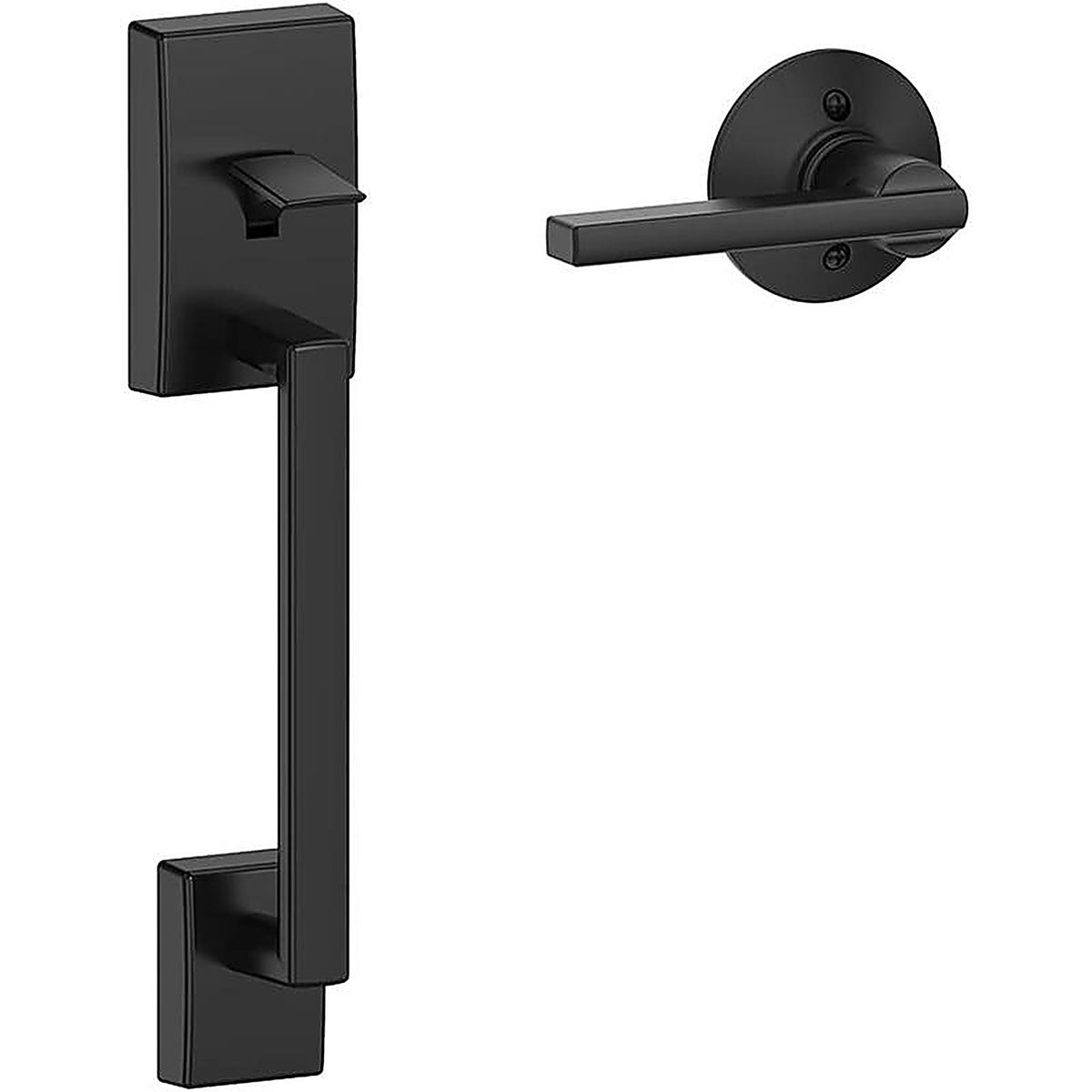 Schlage - FE285GCEN622LAT - Century Matte Black Handleset Grade 1 1-3/4 in.
