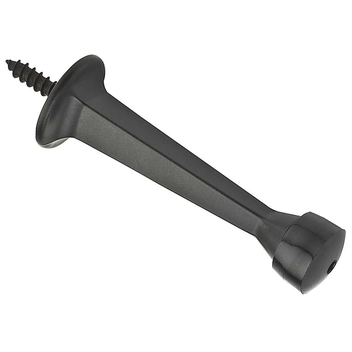 National Hardware - N830-138 - Zinc w/Rubber Tip Oil Rubbed Bronze Black Rigid Door Stop Mounts to wall