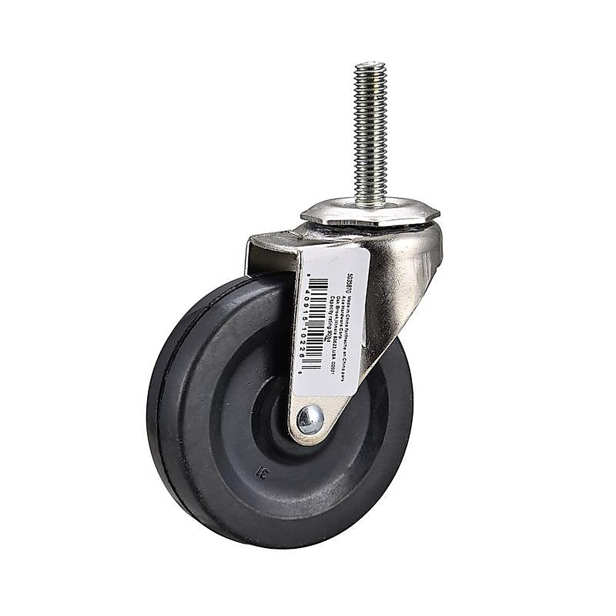 Projex - 9195 - 3 in. D Swivel Soft Rubber Caster 90 lb 1 pk
