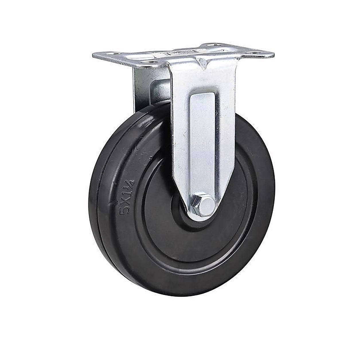Projex - 9789 - 5 in. D Soft Rubber Rigid Caster 200 lb 1 pk