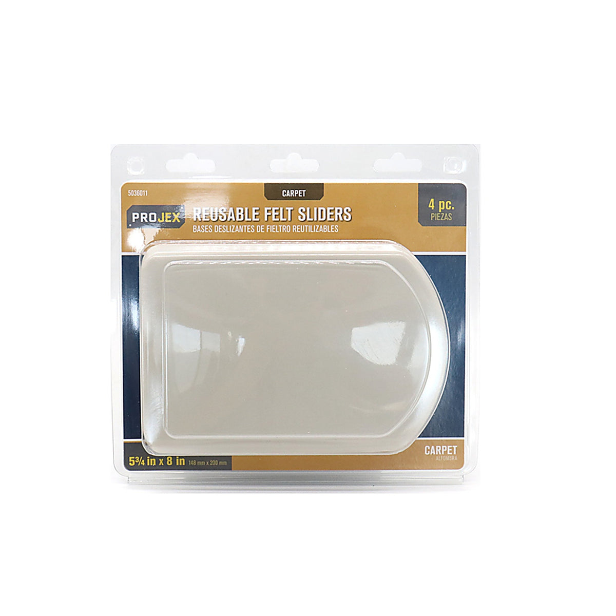 Projex - P0038 - White 1 in. Adhesive Plastic Chair Glide 4 pk