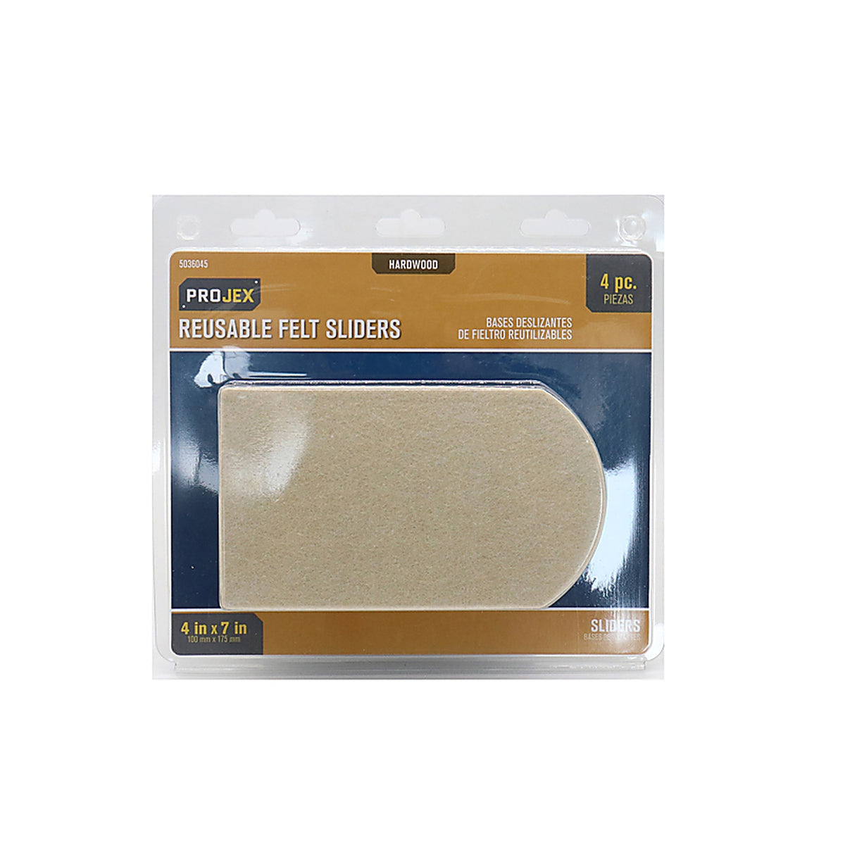 Projex - P0039 - Beige 1 in. Adhesive Felt Chair Glide 4 pk