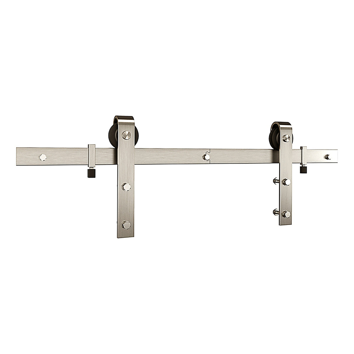 National Hardware - N700-002 - Classic Satin Nickel Silver Steel Barn Door Hanger Kit 1 pc