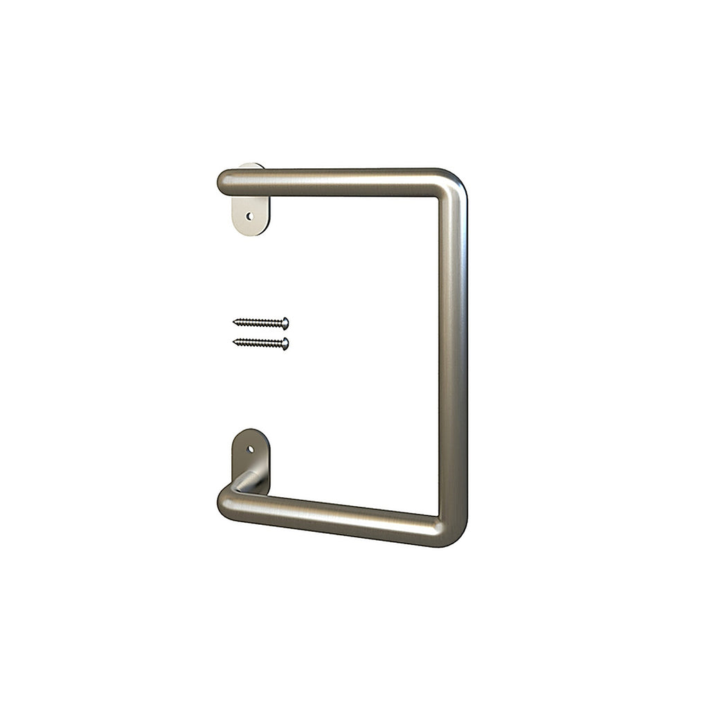 National Hardware - N700-104 - Troy Satin Nickel Silver Steel Pull Handle 1 pc