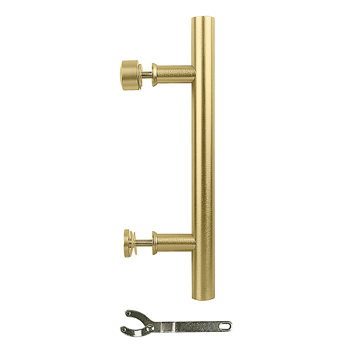 National Hardware - N700-102 - Madison Brushed Gold Steel Pull Handle 1 pc