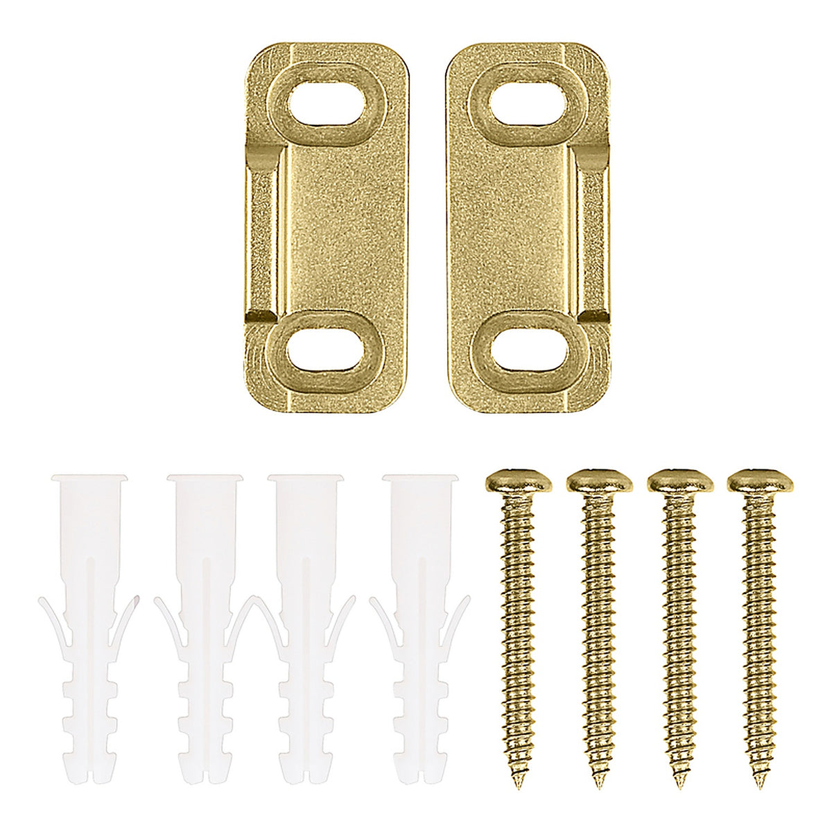 National Hardware - N700-113 - Brushed Gold Aluminum Double Floor Guide 1 pc