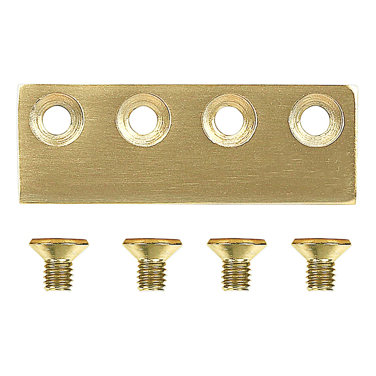 National Hardware - N700-107 - 3-1/8 inch L Brushed Gold Steel Sliding Door Hardware Connecting Adapter 1