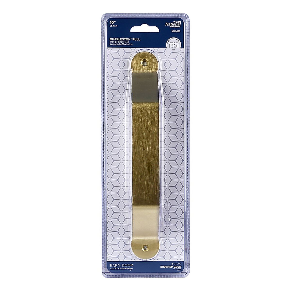 National Hardware - N700-109 - Charleston Brushed Gold Steel Pull Handle 1 pc