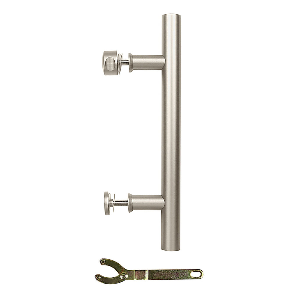 National Hardware - N700-101 - Madison Satin Nickel Silver Steel Pull Handle 1 pc