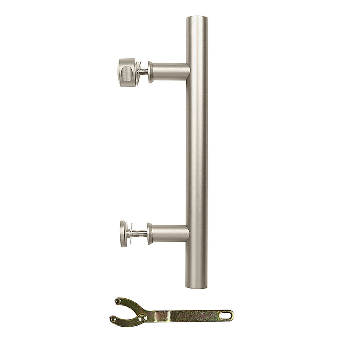 National Hardware - N700-101 - Madison Satin Nickel Silver Steel Pull Handle 1 pc