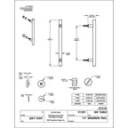National Hardware - N700-101 - Madison Satin Nickel Silver Steel Pull Handle 1 pc