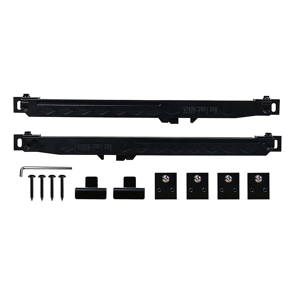 National Hardware - N700-112 - Matte Black Plastic Soft Close Kit 1 pc