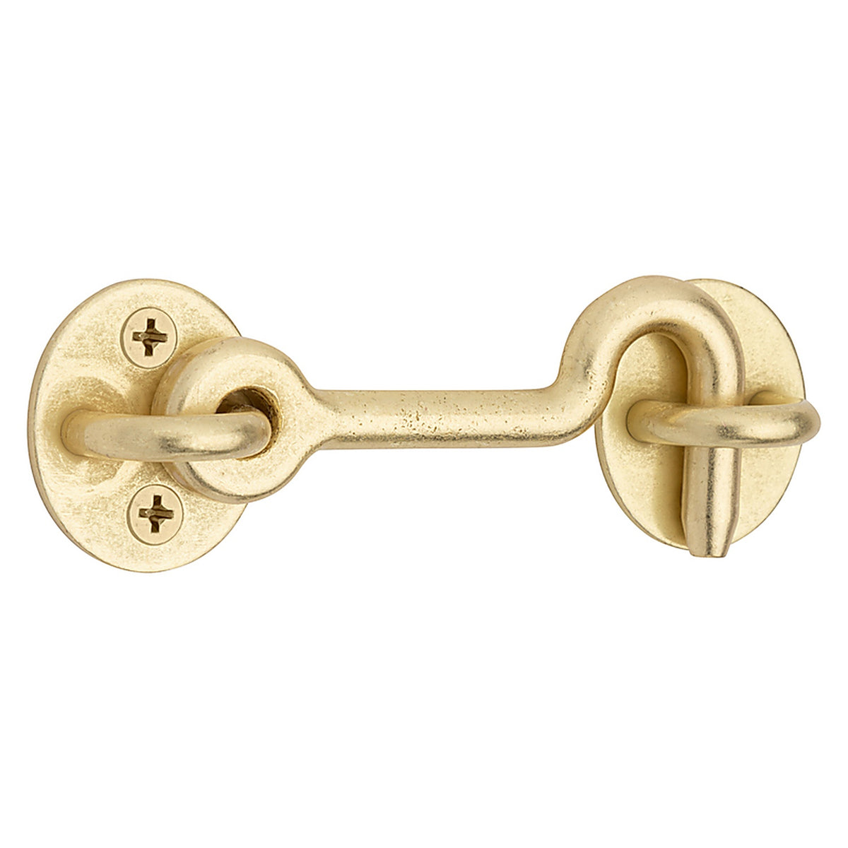 National Hardware - N700-154 - Brushed Gold Steel Hook and Eye Closure 1 pc