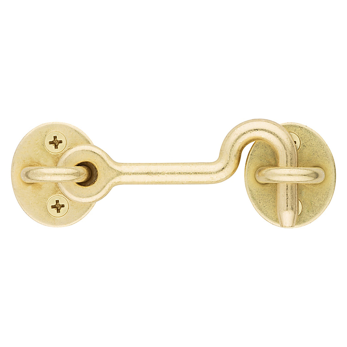 National Hardware - N700-154 - Brushed Gold Steel Hook and Eye Closure 1 pc