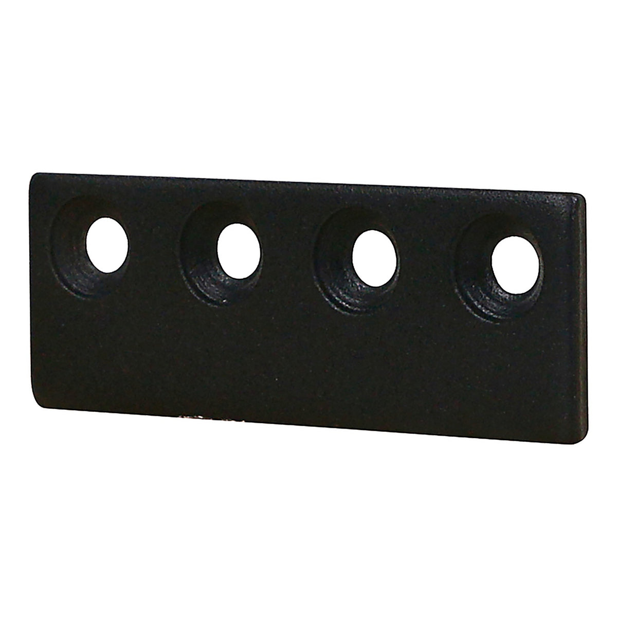 National Hardware - N700-106 - 3-1/8 inch L Matte Black Steel Sliding Door Hardware Connecting Adapter 1