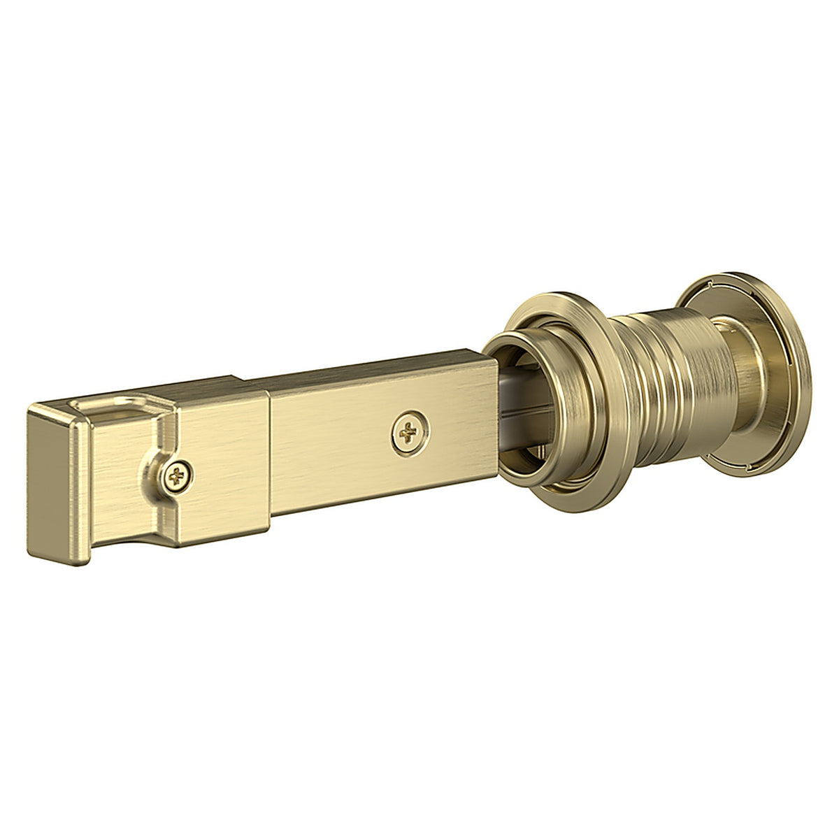 National Hardware - N700-152 - Brushed Steel/Zinc Sliding Door Lock