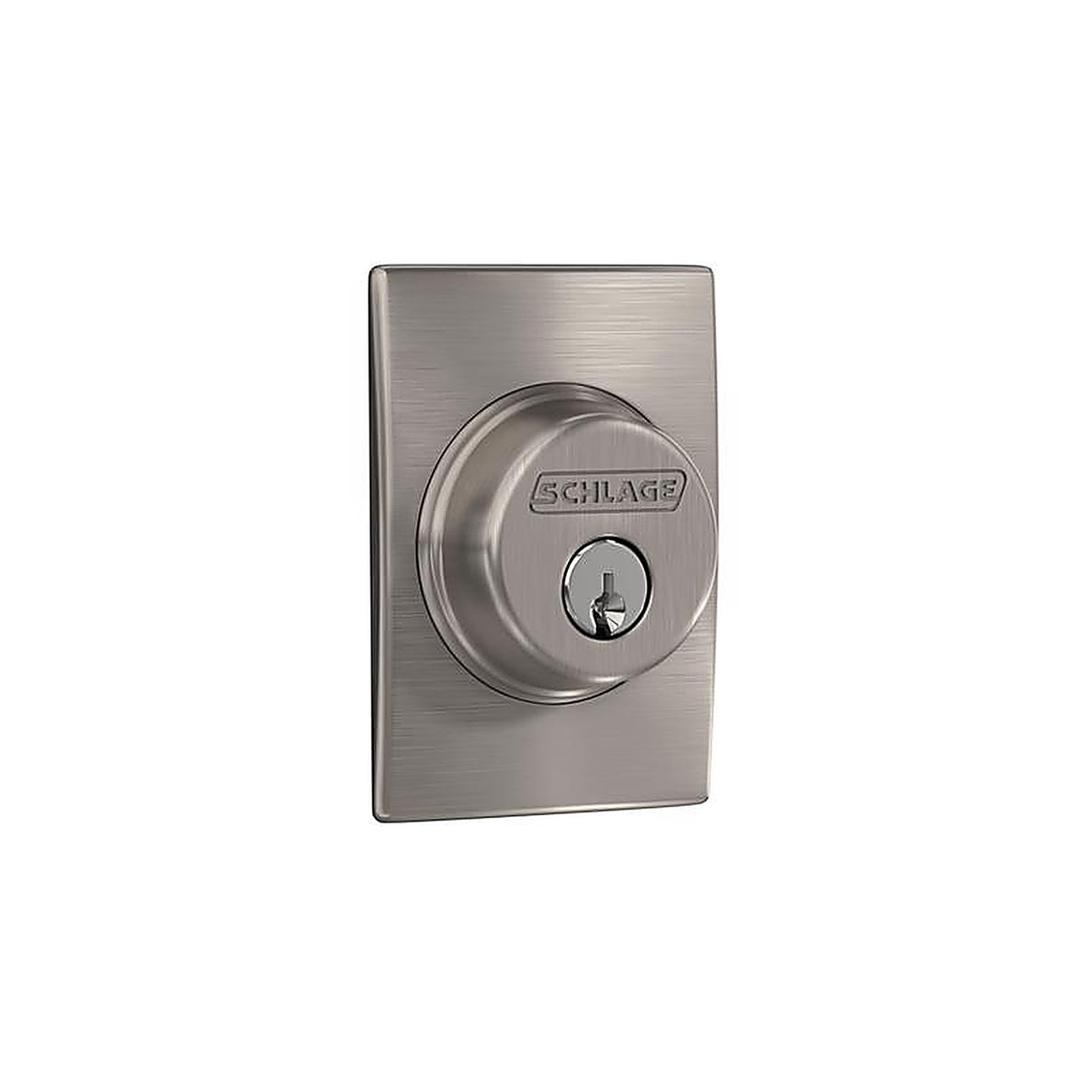 Schlage - B60VCEN619 - Century Satin Nickel Metal Deadbolt