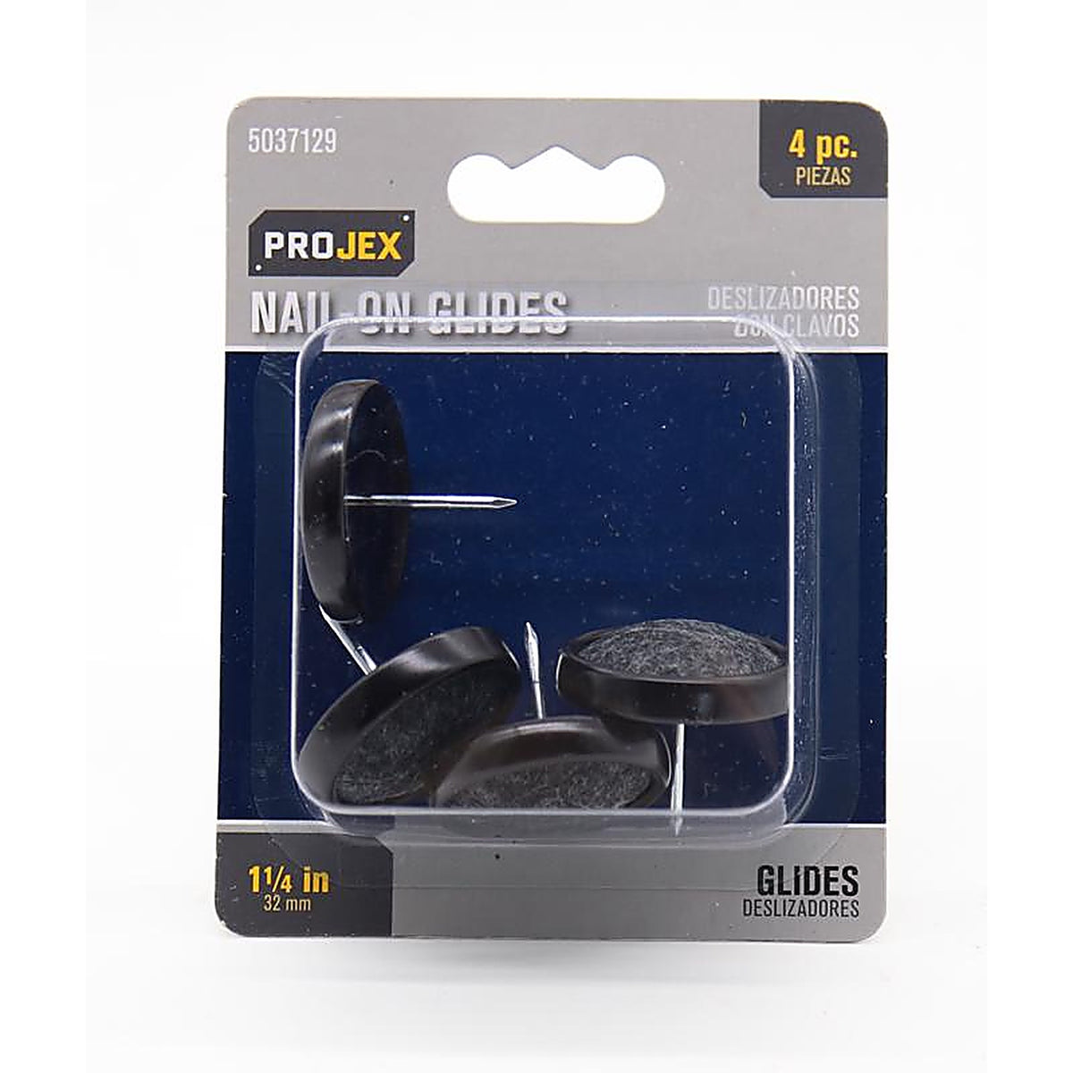 Projex - P0140 - Black 1-1/4 in. Nail-On Carpet Chair Glide 4 pk