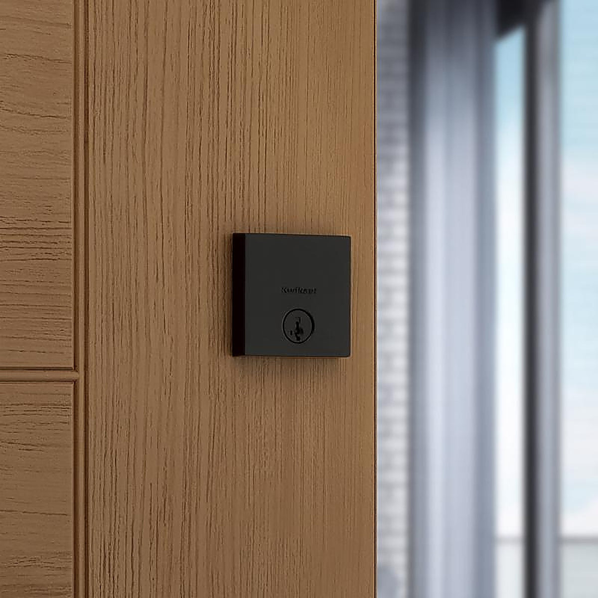 Kwikset - 92580-022 - Downtown Matte Black Zinc Single Cylinder Smart Key Deadbolt