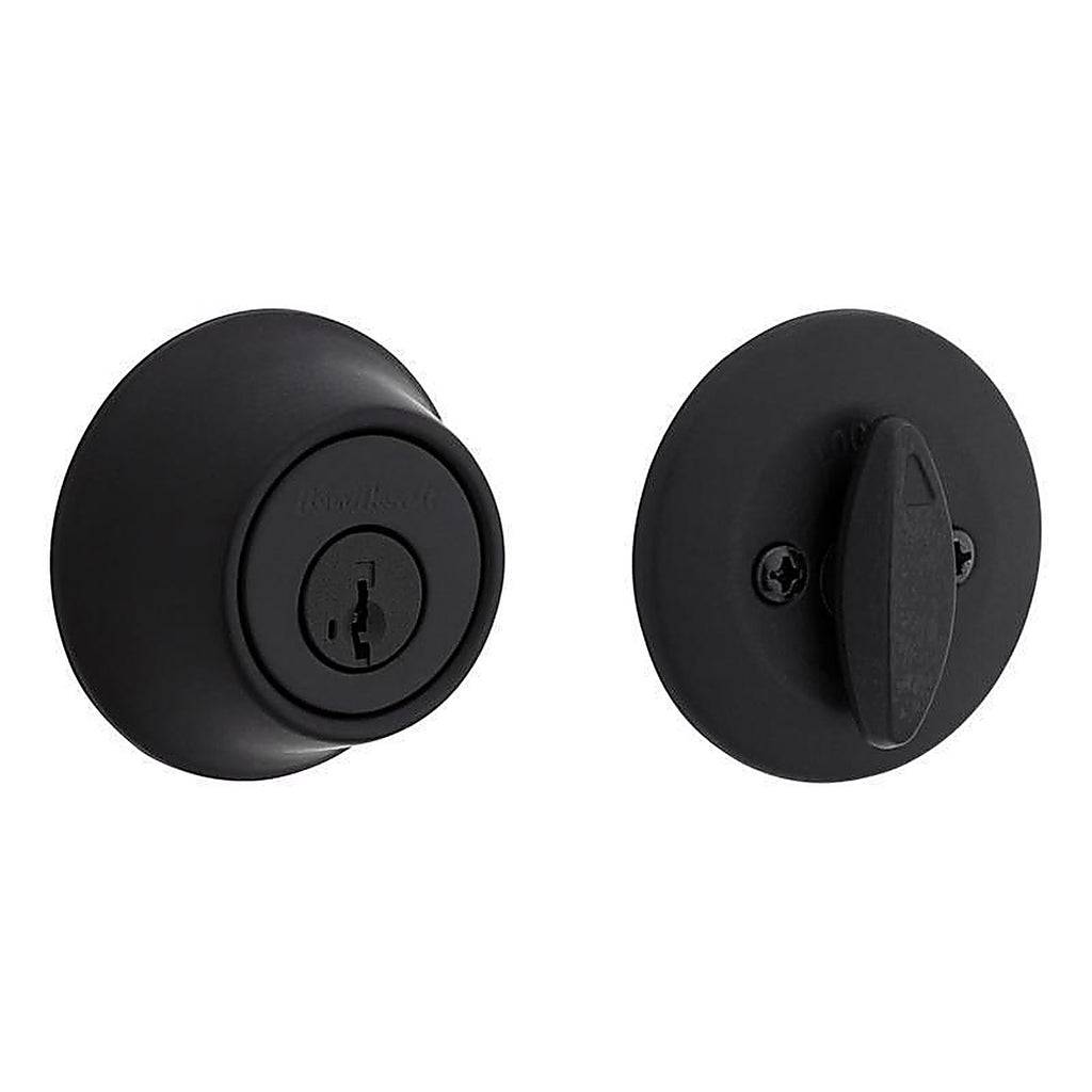 Kwikset - 96600-710 - Matte Black SmartKey Deadbolt 2-3/4 in.