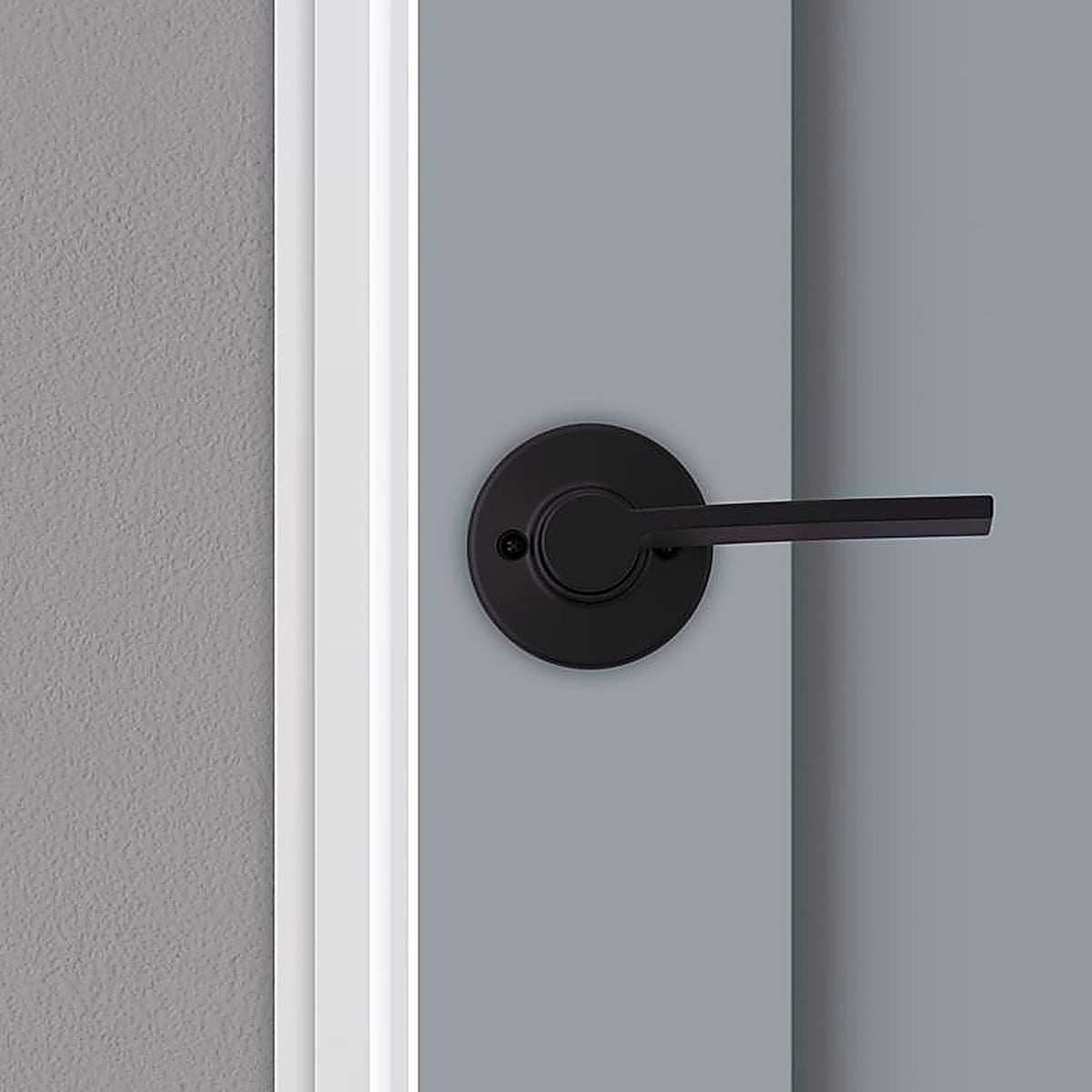 Kwikset - 94880-598 - Ladera Iron Black Half-Dummy Lever Right Handed