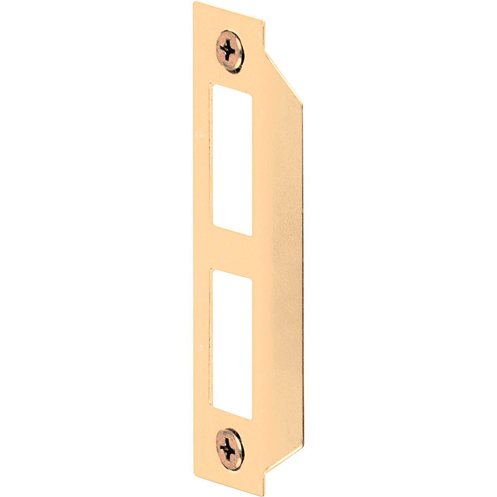 Prime-Line - E2435 - Brass-Plated Gold Steel Door Strike - 1/Pack
