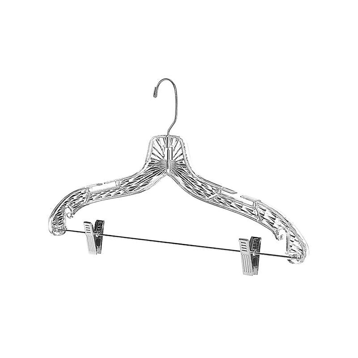 Whitmor - 6062-4771 - 9.5 in. H X 16.75 in. W X 1 in. L Plastic Clear Suit Hanger 2 pk
