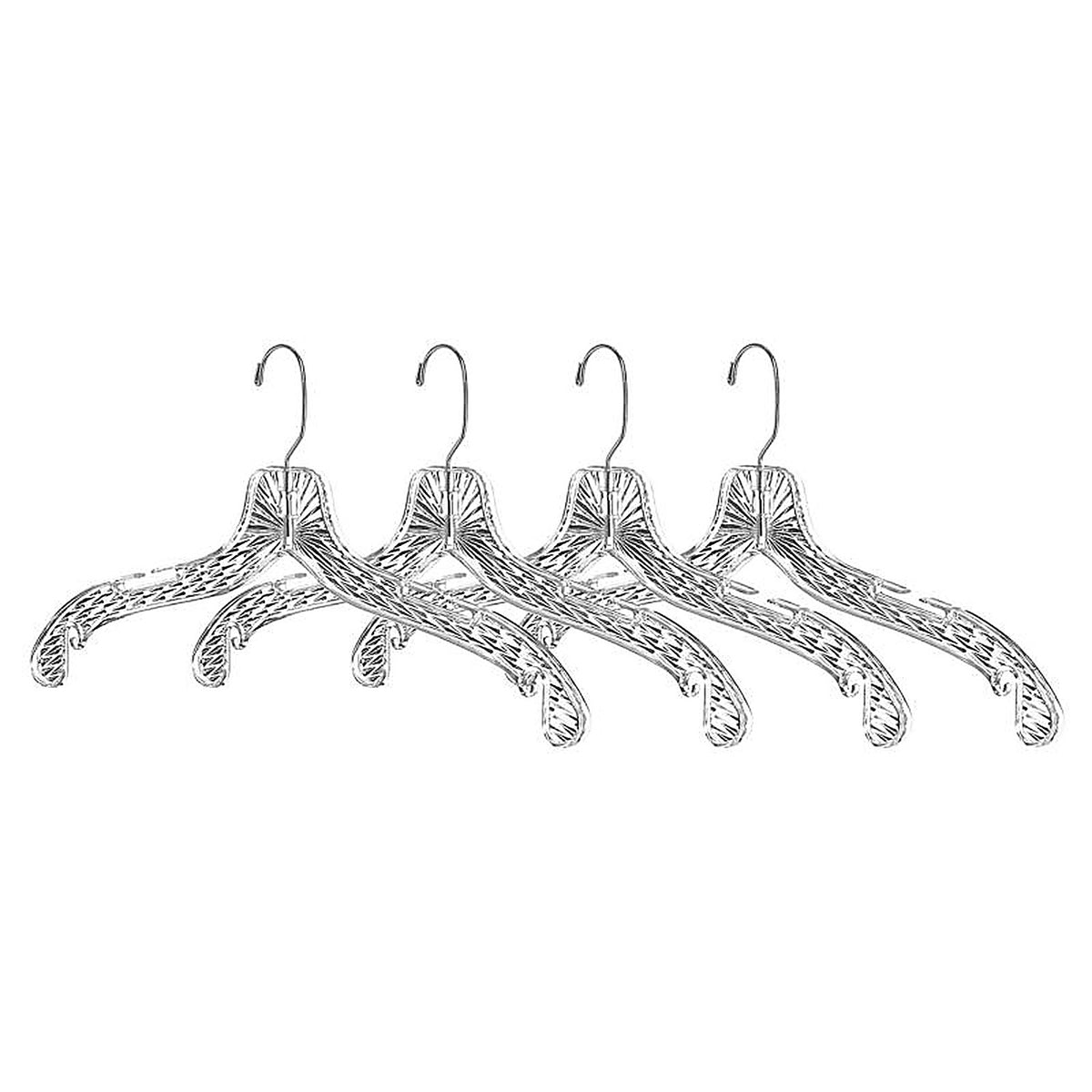 Whitmor - 6062-4770 - 8.80 in. H X 16.8 in. W X 1.8 in. L Plastic Clear Hanger 4 pk