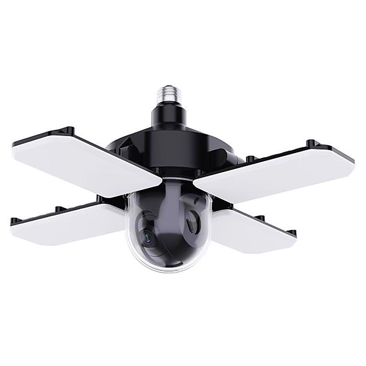 Feit Electric - ADJCAMPANWIFILD - Indoor and Outdoor Black Wi-Fi Security Camera